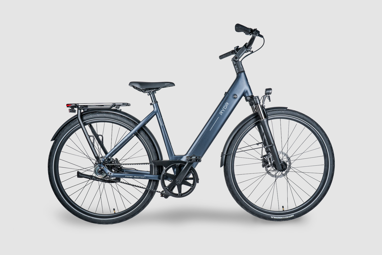 Blauwe fiets