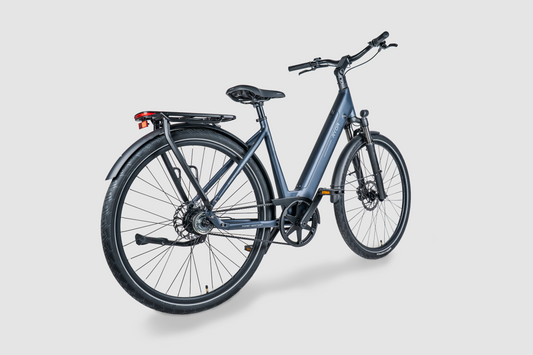 Blauwe fiets